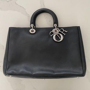 Christian Dior Black Large Diorissimo Tote Bag